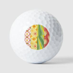 Pelotas De Golf Retro Sunshine Patterns – Bold Colorful