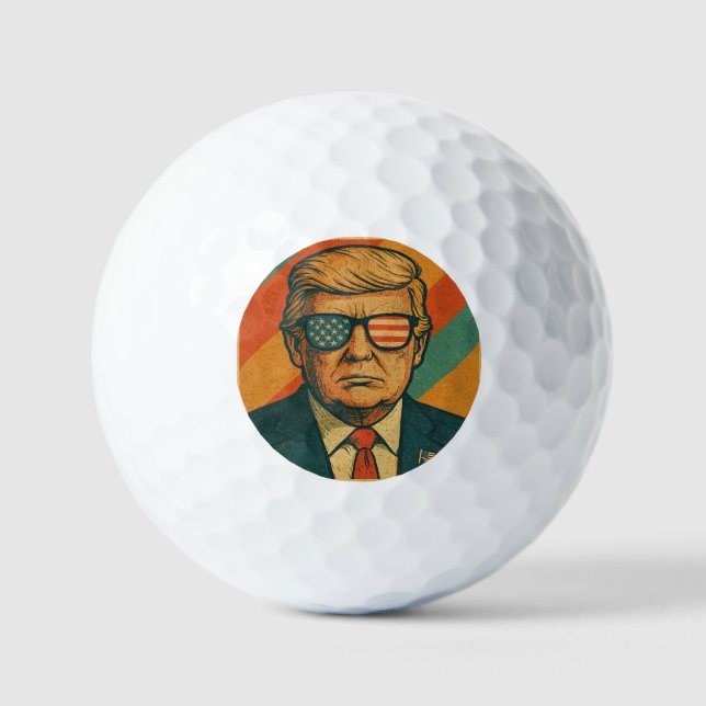Pelotas De Golf Retro Trump (Anverso)