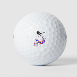 Pelotas De Golf Revista en el cráneo