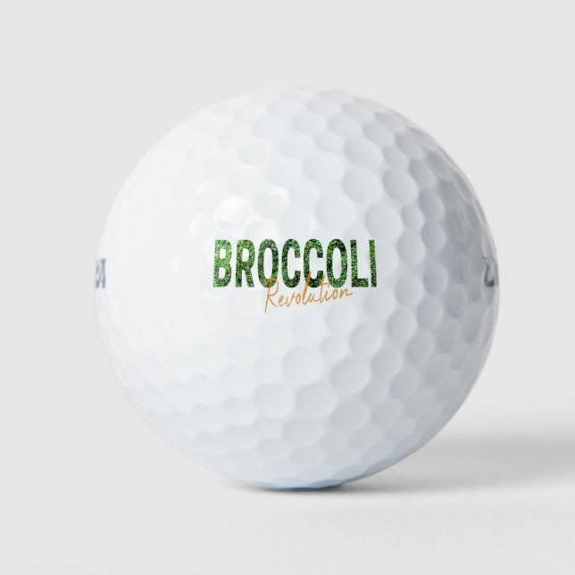 Pelotas De Golf Revolución de brócoli Vegetales Vegetales y vegeta (Anverso)