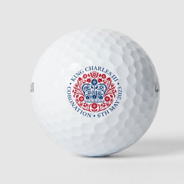 Pelotas De Golf Rey Británico III Charles Memorabilia Reyes (Anverso)