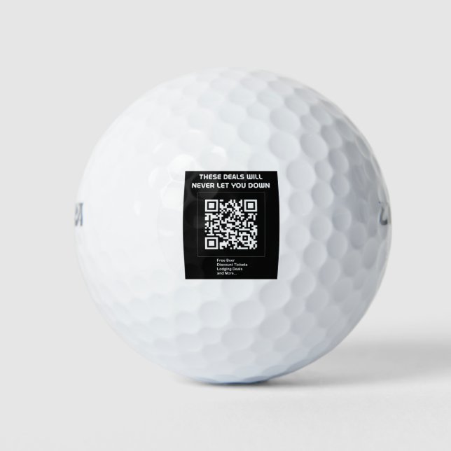 Pelotas De Golf Rickroll QR code (Anverso)