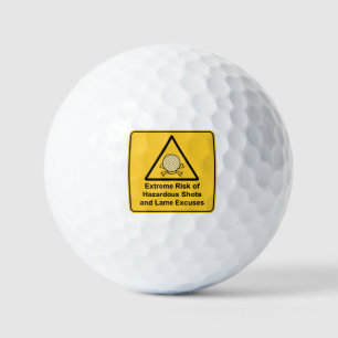 Pelotas De Golf Riesgo extremo de las casetas de golf peligrosas