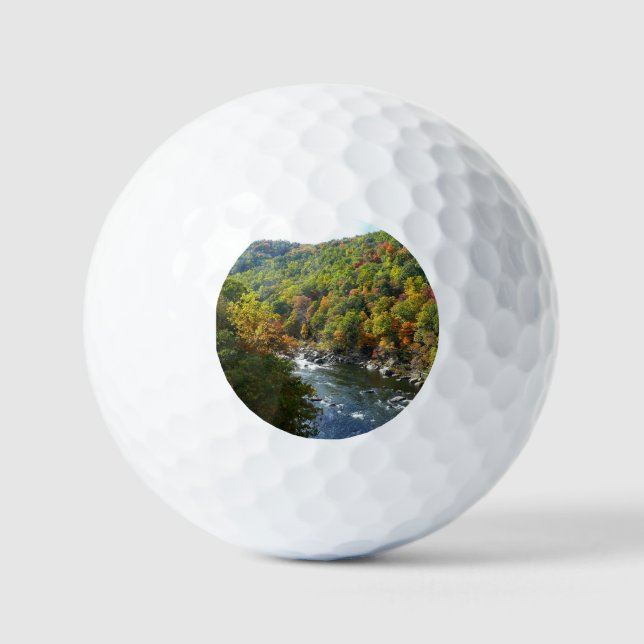 Pelotas De Golf Río Ohiopyle en otoño II en Pensilvania (Anverso)