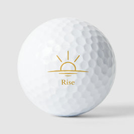 Pelotas De Golf Rise — Minimalist Sunrise