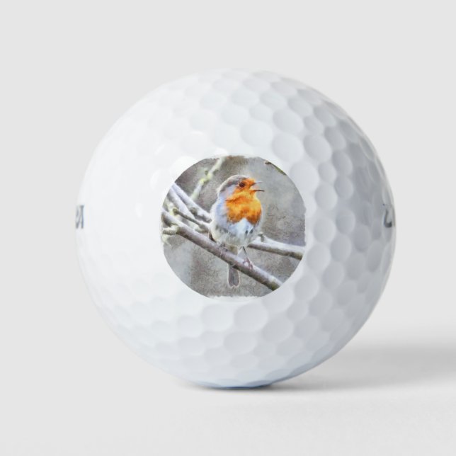 Pelotas De Golf Robin Watercolor Angelic (Anverso)