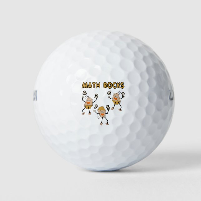 Pelotas De Golf Rocas matemáticas (Anverso)