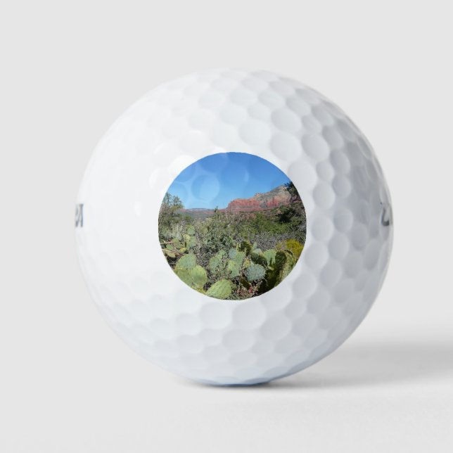Pelotas De Golf Rocas rojas y cactus I (Anverso)