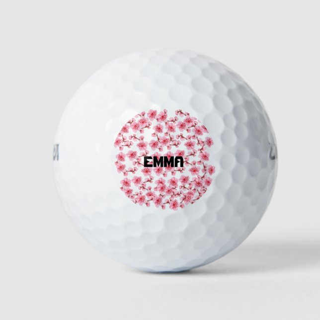 Pelotas De Golf Romantic pink Cherry blossom (Anverso)