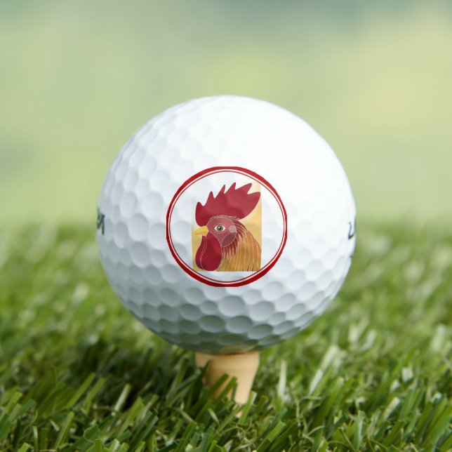 Pelotas De Golf Rooster Golf Ball (Camiseta in situ)