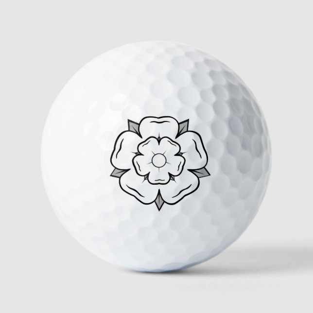 Pelotas De Golf Rosa Blanca de York (Anverso)