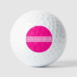 Pelotas De Golf Rosa caliente y rosa personalizado
