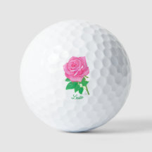 Pelotas de Golf Rosa con Texto