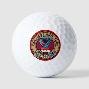 Pelotas De Golf Rosa de clan Escudo sobre Tartán