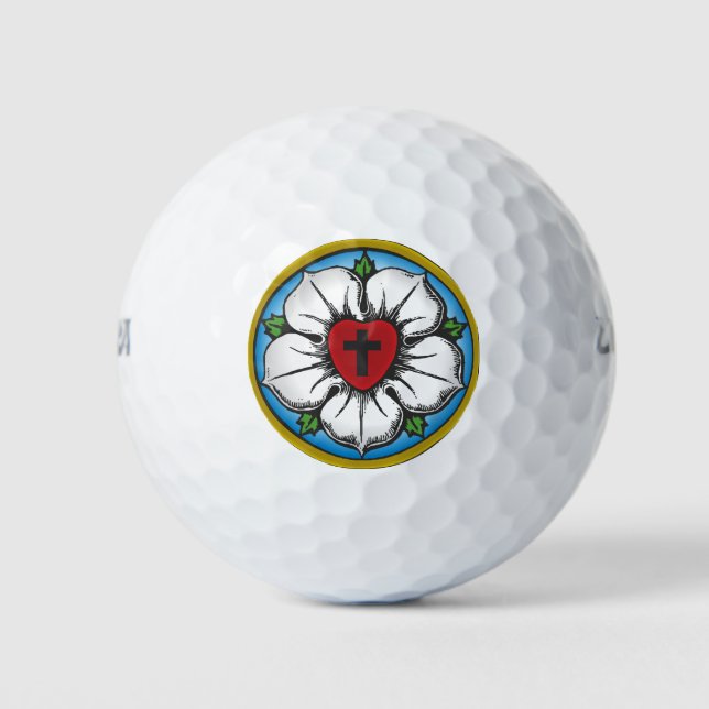 Pelotas De Golf Rosa Lutheran (Anverso)