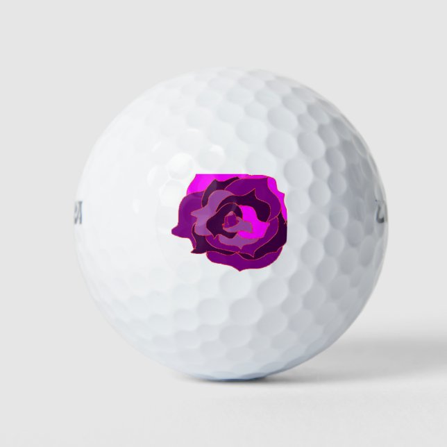 Pelotas De Golf Rosa púrpura 2 (Anverso)