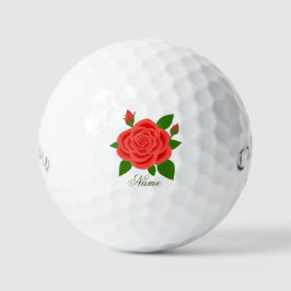 Pelotas De Golf Rosa Roja