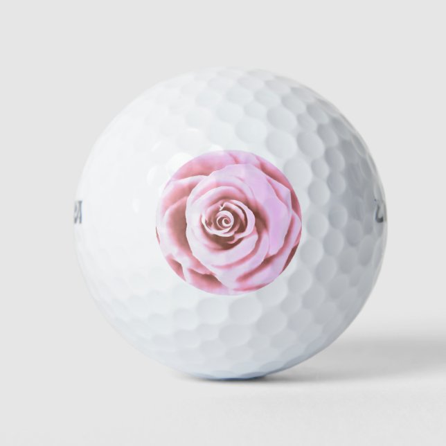 Pelotas De Golf Rosa rosa rosa grande pálido artístico (Anverso)