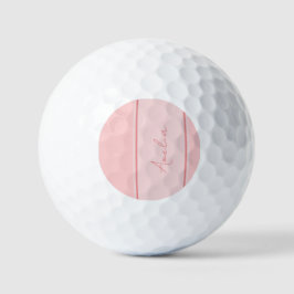 Pelotas De Golf Rosa Rubor personalizado mínimo