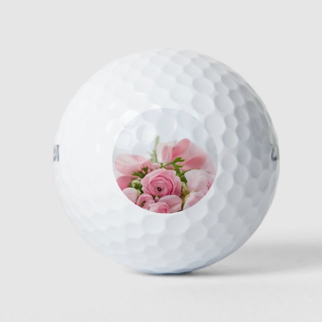 Pelotas De Golf Rosas Bodas rosados (Anverso)