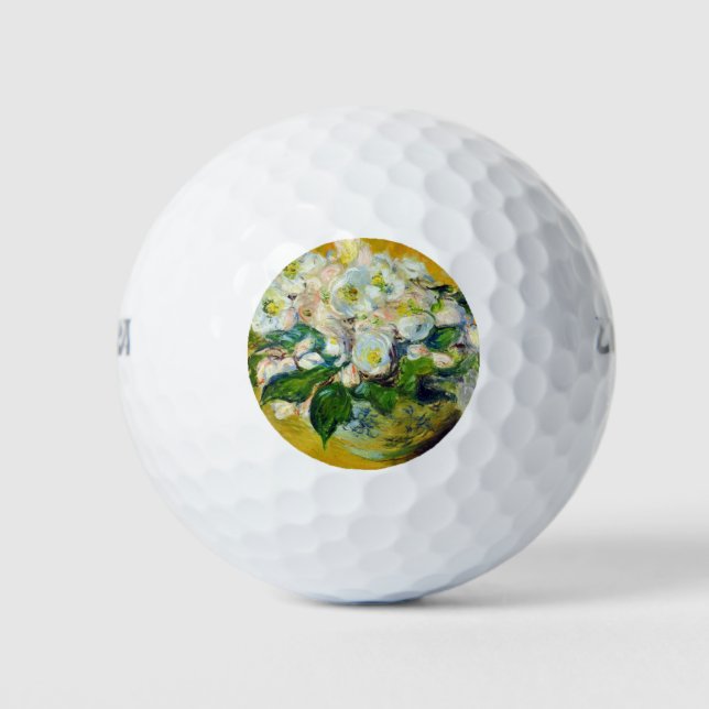 Pelotas De Golf Rosas navidades (por Claude Monet) (Anverso)