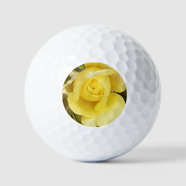 Pelotas De Golf Rosebud amarillo (Anverso)