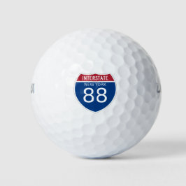 Pelotas De Golf Rótulo Interstate 88 de Nueva York