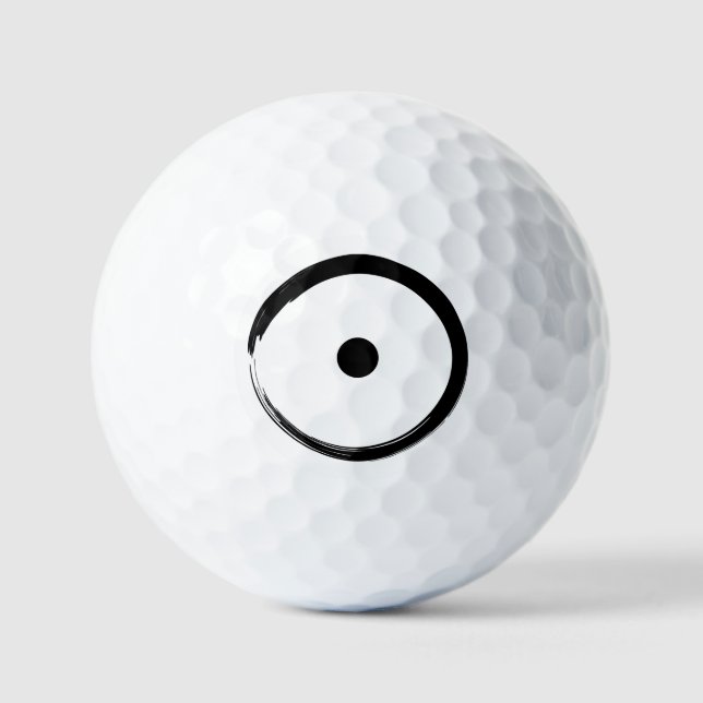 Pelotas De Golf Rótulo solar astrológico - Budismo Círculo Zen 1 (Anverso)