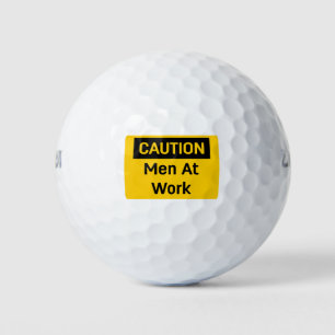 Pelotas De Golf RÓTULOS de precaución en el trabajo