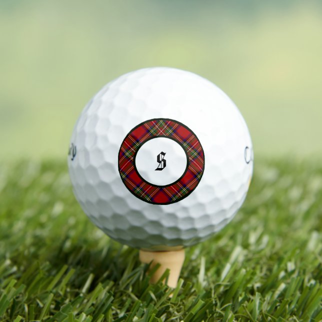 Pelotas De Golf Royal Stewart Clan Plaid Golf Balls (Camiseta in situ)