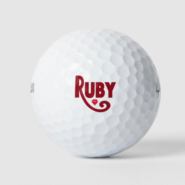Pelotas De Golf Ruby (Anverso)