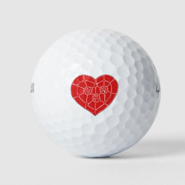 Pelotas De Golf Ruby Hearted (Anverso)