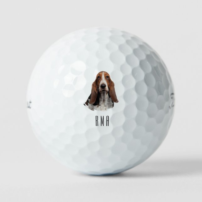 Pelotas De Golf Sabueso Basset (Anverso)