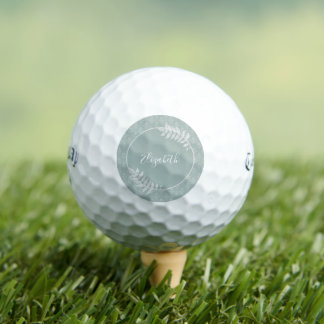 Pelotas De Golf Sage Green Elegant Damask