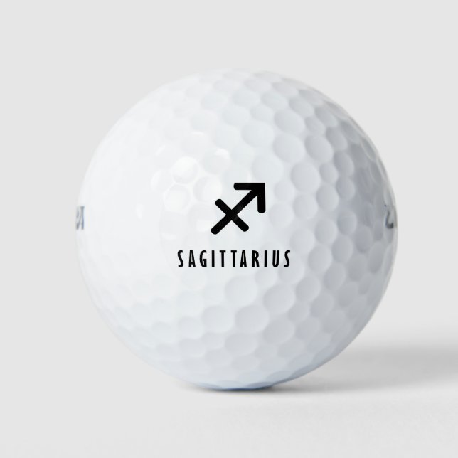 Pelotas De Golf Sagittarius zodiac (Anverso)