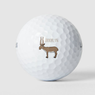 Pelotas De Golf Saiga antelope personalizado ilustracion