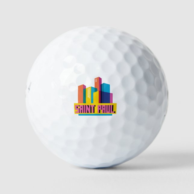 Pelotas De Golf Saint Paul en el diseño (Anverso)