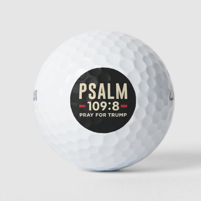 Pelotas De Golf Salmo 109:8 Rezar por la investidura de la religió (Anverso)