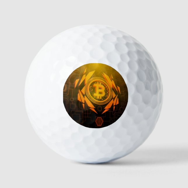Pelotas De Golf Salones de golf de Bitcoin Gold Shiny (Anverso)