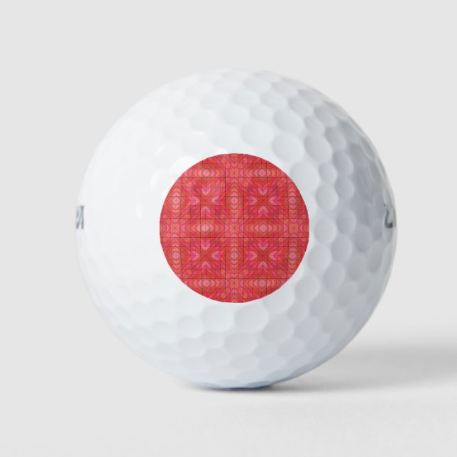 Pelotas De Golf Salones De Golf De Moda Con Triángulos Rojos (Anverso)