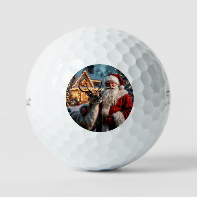 Pelotas De Golf Salones de golf de Santa Claus (Anverso)