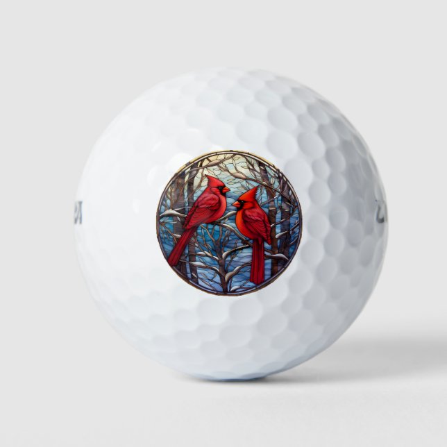 Pelotas De Golf Salones de golf de Winter Cardinals (Anverso)