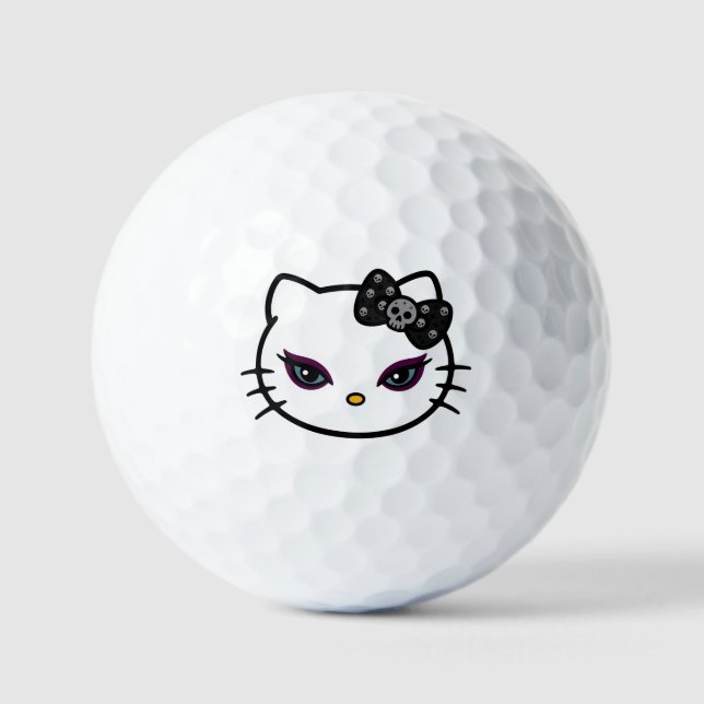 Pelotas De Golf Salones de golf Gótico Kitty (Anverso)