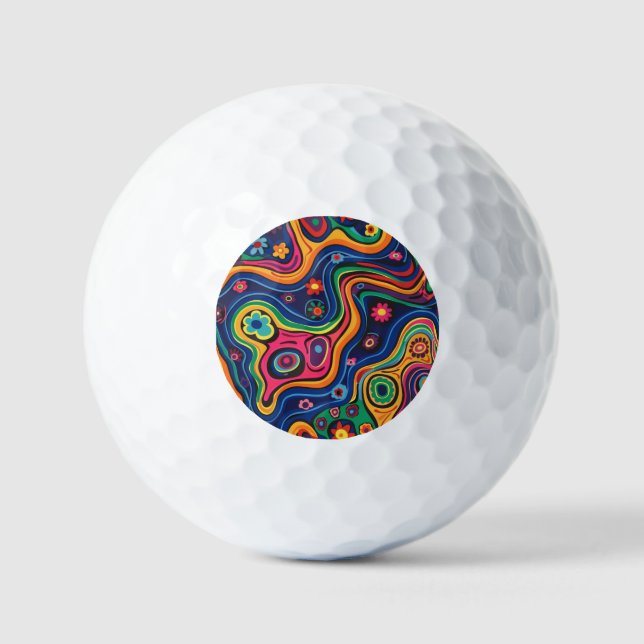 Pelotas De Golf Salones de golf Hippie (Anverso)