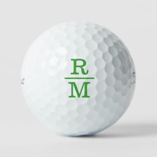 Pelotas De Golf Salones de golf monogramas de Iniciales apilados