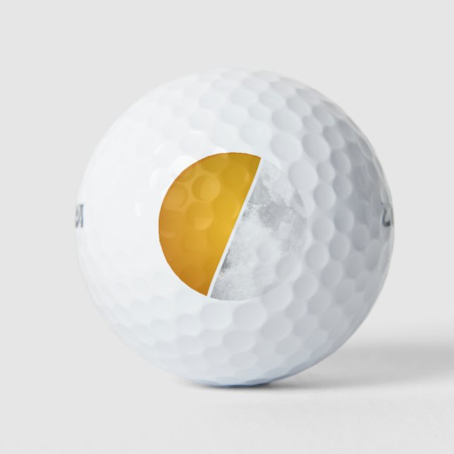 Pelotas De Golf Salones de golf Moon and Sun (Anverso)
