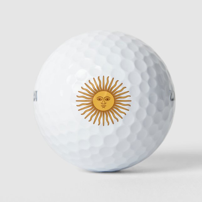 Pelotas De Golf Salones de Personalizado Sol De Mayo (Anverso)