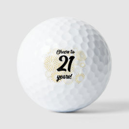 Pelotas De Golf ¡Salud a 21 años!