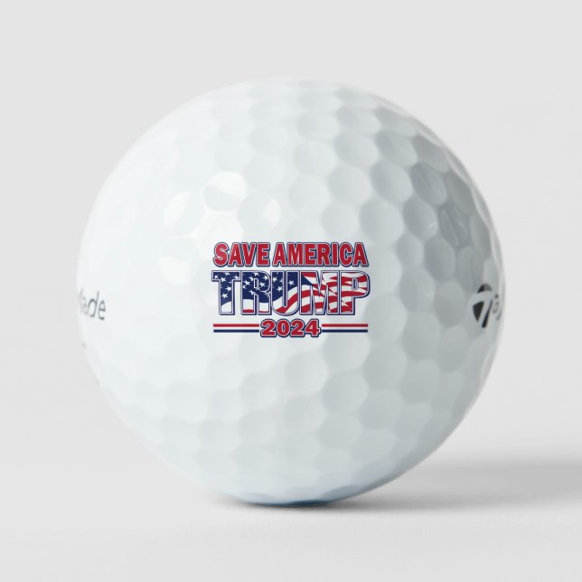Pelotas De Golf Salven a Estados Unidos Trump 2024 (Anverso)