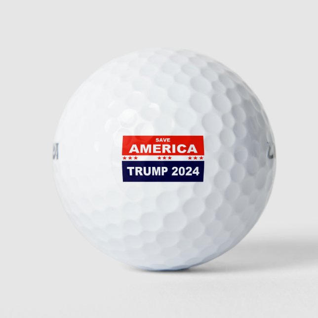 Pelotas De Golf Salven a Estados Unidos Trump 2024 (Anverso)
